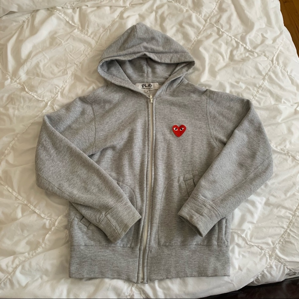 PLAY by Comme des Garçon Grey Hoodie